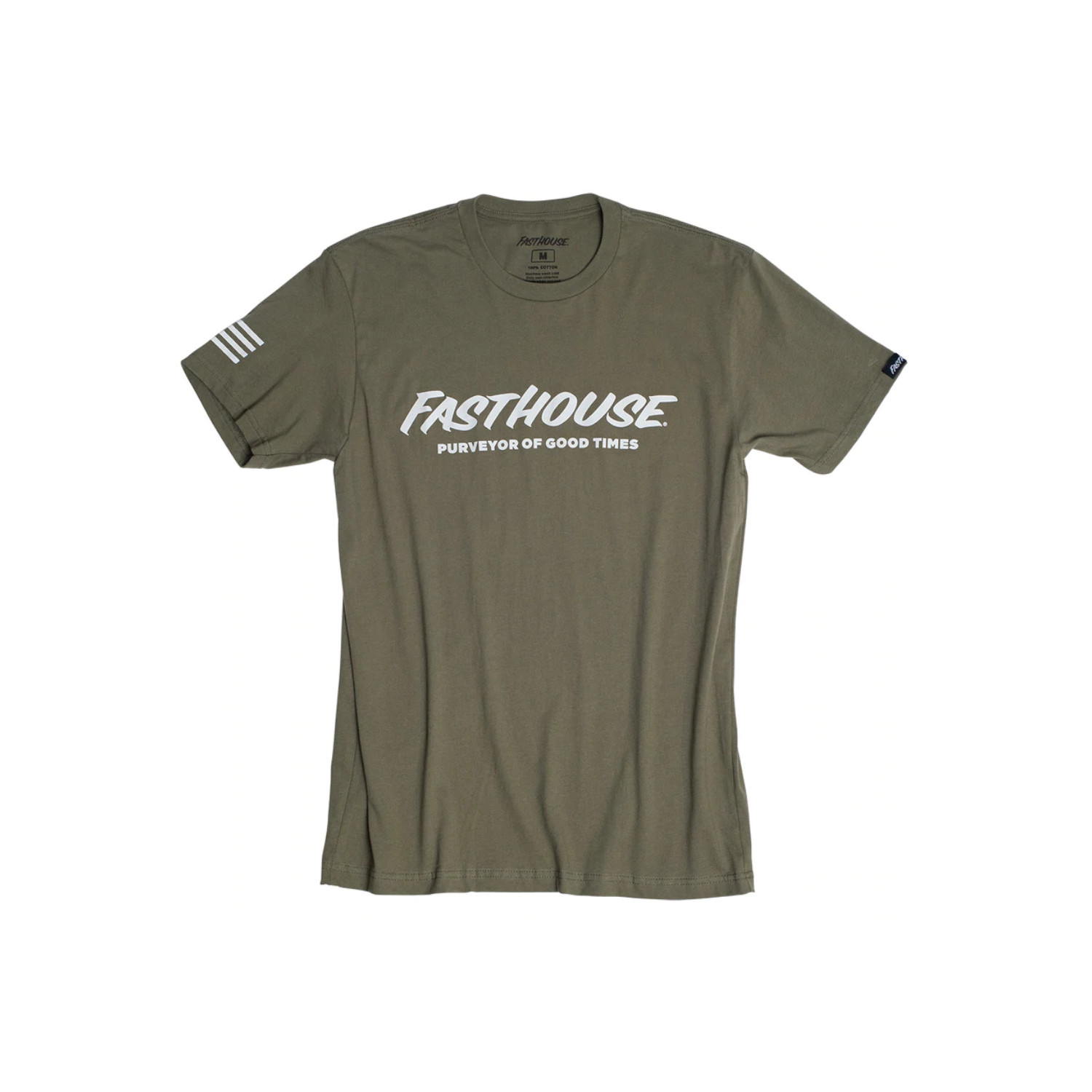 FASTHOUSE - TSHIRT - LOGO TEE MILITARY GREEN